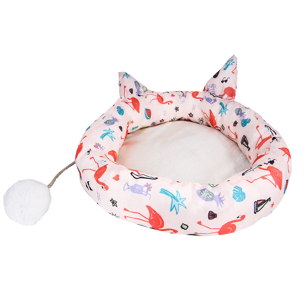 Cama con Orejas de Gato