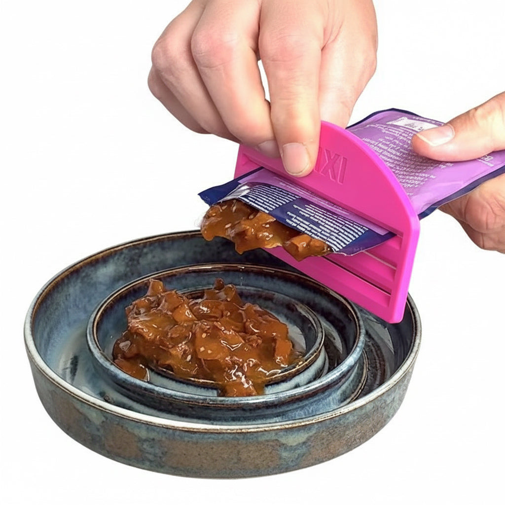 Exprimidor de Sobres para Comida Húmeda