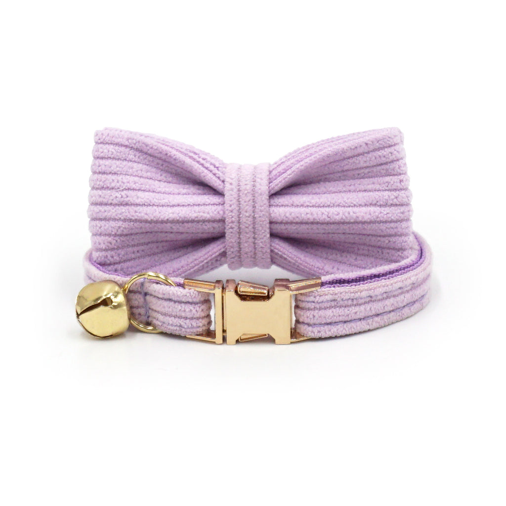Collar de Pana con Lazo y Cascabel