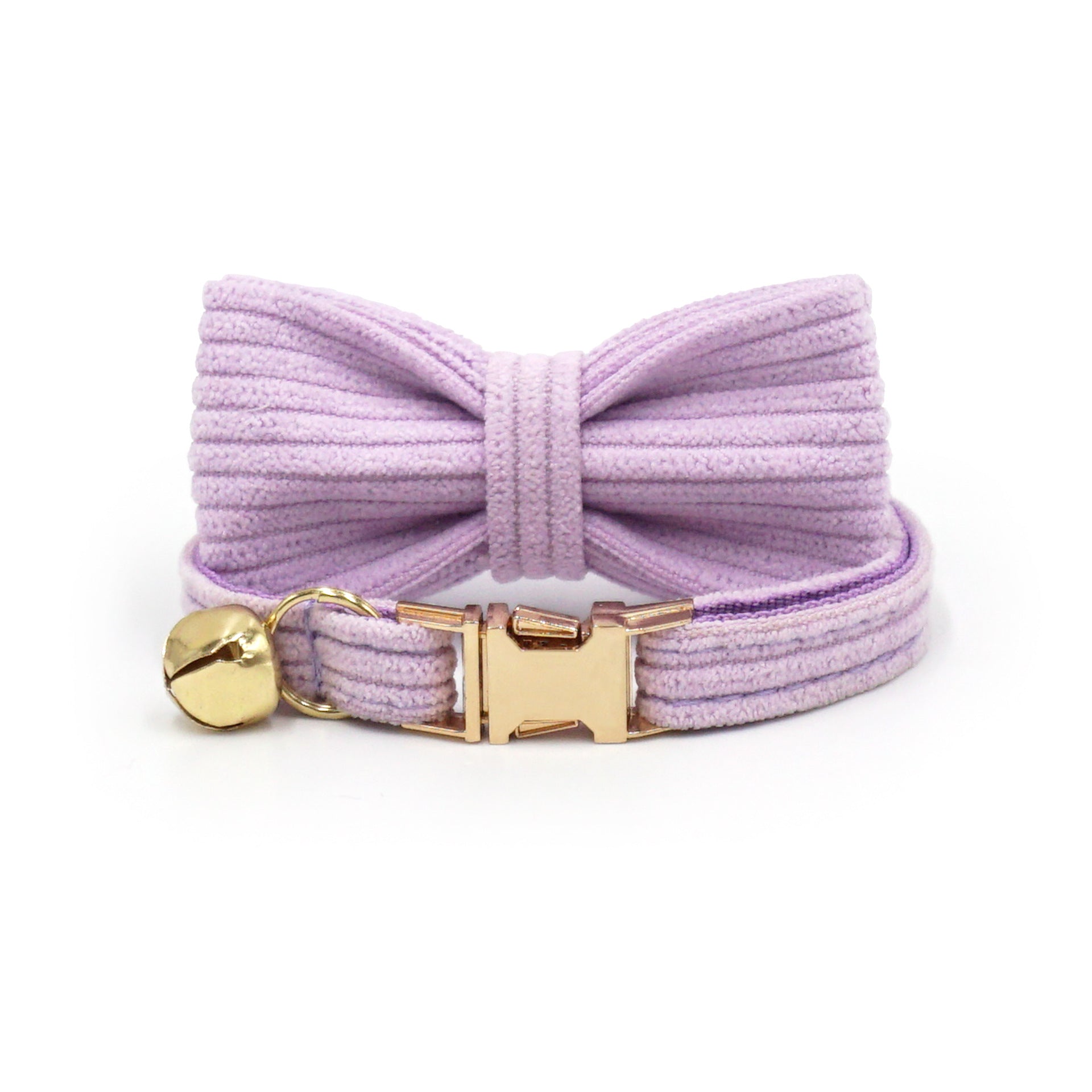 Collar de Pana con Lazo y Cascabel